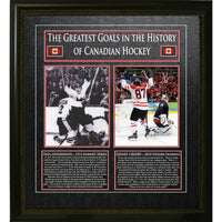 Sidney Crosby and Paul Henderson Canada's Greatest Goal Photos - Framed Print - 24" x 27"-Premium 8x10 framed