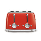 SMEG 4x4 4-Slice Toaster - Red -Get the best comfort with the automatic slices popup