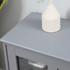 HOMCOM 42" L Stackable Sideboard - Light Grey-Compact sideboard is perfectly for a smaller dining space