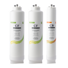 iSpring F3-RO500 RO500 Replacement Filter 1-Year Supply 3-Piece Set-Dedicated 1 year filter pack(FCF500x2, FCB500x1) for iSpring RO500 tankless reverse osmosis system.
