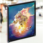Azar Window-Hanging Vertical/Horizontal Side Loading Plastic Poster Holder - Clear-Includes Four Clear Suction Cups for Mounting