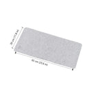 BlueDiamond Regular Premium Felt Deskpad for Home Office Gaming Anti-Slip Rubber Bottom - 25.6" L x 11.8" W - Lunar-Anti-slip base: Will stay sturdy and secure on almost all surfaces