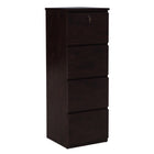 Koss 4-Drawer Vertical Filing Cabinet - Cherry-4 Drawer Vertical File, Cherry