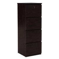 Koss 4-Drawer Vertical Filing Cabinet - Cherry-4 Drawer Vertical File, Cherry
