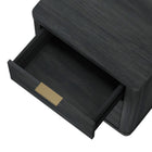 Manhattan Comfort Evelyn 20" Modern 3-Drawer Nightstand - Charcoal Grey-Raised Platform Mop Base Design Allows for Easy Cleaning