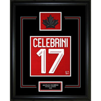 Frameworth Macklin Celebrini Jersey Number Hockey Canada 2026 - Framed Print - 16" x 20"-Officially licensed Hockey Canada 2026 jersey number print featuring Macklin Celebrini