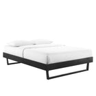 Modway Billie Wood Full Platform Bed Frame - Black-Wood Slat Support System