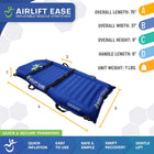 Mobile Patient Lift Fast & Easy Transport AirLift Inflatable Rescue Stretcher 300 lb Capacity-Supports up to 300 lb maximum weight capacity