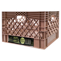 Modern Homes Milk Crate - 24 qt - Nude Pink-Generous storage volume for linens, toys, or seasonal items
