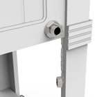 Permasteel 80 qt Furniture Style Patio Cooler with Divider - White-Four swivel caster wheels (two lockable)