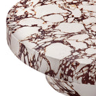 Modway Alora Indoor/Outdoor Patio Concrete Round Coffee Table - Red Marble-8