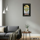 Green Day Dookie Music Cover with Gold Vinyl - Framed Print - 19" x 31"-Ready to hang - arrives fully assembled