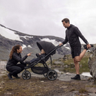 MotionGrey Jogger Foldable 3-Wheel Baby Stroller with Canopy and 5-Point Harness - Black-8