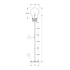 Monarch Specialties 9682 71"H Floor Lamp - Brass Metal/Contemporary-Perfect for living rooms, bedrooms, or home offices, this floor lamp offers stylish accent lighting that both complements and illuminates modern interiors