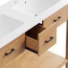 Modway Zaire 48" Double Sink Bathroom Vanity - Natural/White-8