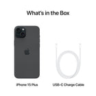 Apple iPhone 15 Plus 6.7" Super Retina XDR - 128 GB - Black - Unlocked-1 Year Limited Manufacturer Warranty