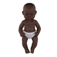 Miniland Anatomically Correct Newborn Doll - 12-5/8" - African Boy-Anatomically correct