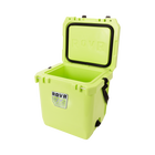 RovR CoolR 25 Quart Hard Cooler with Shoulder Strap - Matcha-DualSpout Plug makes draining simple and secure
