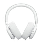 JBL Live 770NC Over-Ear Headphones - White-With four noise-sensing mics, True Adaptive Noise Cancelling means zero distractions, whether it’s time to focus on your studies or get lost in the groove.
