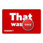 Staples e-Gift Card - $25 to $500-Coupons cannot be used for gift card purchases