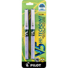 Pilot Hi-Tecpoint V5 Roller Pens – Purple – 2 Pack  -Innovative liquid ink technology for exeptionally smooth writing