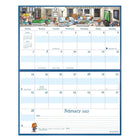 MotherWord 2026-2027 Magnetic Family Fridge Calendar - 9-1/2" H x 15" W - English-English only