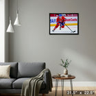 Brendan Gallagher Montreal Canadiens Skating - Framed Canvas - 31" x 22"-Ready to hang - arrives fully assembled