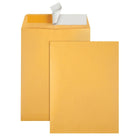 Staples Kraft Catalogue Envelopes with QuickStrip Closure - 9" x 12" - Brown - 100 Pack-Classic open-end design enables fast, convenient stuffing