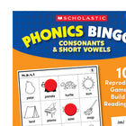 Scholastic Teaching Solutions Phonics Bingo: Consonants & Short Vowels Activity Book-Supports teaching with the Science of Reading