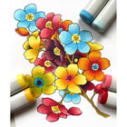 Copic Sketch Dual Tipped Ink Markers - Perfect Primaries - Set of 6-Refilablle with Copic Ink