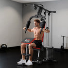 Soozier Home Gym Equipment Weight Training Machine-Thick padded seats and backrest for comfort and safety