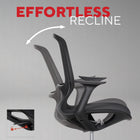 Staples Mesh Task Chair - Black-Durable 5-star base helps safely support up to 275 lb
