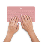 Logitech Keys-To-Go Bluetooth Keyboard for iPhone, iPad, and Apple TV - Pink-Sealed keyboard protects against crumbs, spills, and almost anything else you (or your kids) can throw at it
