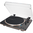 Audio-Technica Fully Automatic Belt-Drive Turntable - Black and Bronze-J-shaped tonearm is engineered to minimize tracking errors