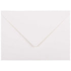 JAM Paper A7 Strathmore Invitation Envelopes with Euro Flap - 5.25" x 7.25" - Bright White Laid - 25 Pack-Colour: Bright White Laid