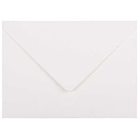 JAM Paper A7 Strathmore Invitation Envelopes with Euro Flap - 5.25" x 7.25" - Bright White Laid - 25 Pack-Colour: Bright White Laid
