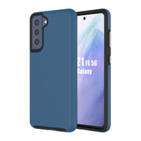AXS PROTech Dual-Layered Anti-Shock Case with Military-Grade Durability for Samsung Galaxy S21 FE 5G - Cobalt Blue-Shock resistant