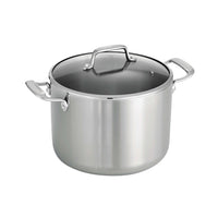 Tramontina Tri-Ply Clad 8 Qt Covered Stainless Steel Covered Stock Pot-Ideal for home and professional cooks