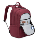 Swiss Gear Womens Laptop Backpack - Pomegranate-Strap for securing a travel cart