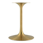 Modway Lippa 36" Square Wood Dining Table - Gold White-Non-Marking Felt Pad