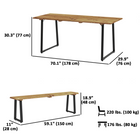 Outsunny Picnic Table and Bench Set for 6 Persons with 2" Umbrella Hole-Round table design fosters social interaction and conversation