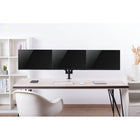 Uplite Triple Monitor Mount Arm Pole Height Adjustable Stand for Three Screens 17" - 27"-Easy Installation -  Mounting your monitor is a simple process with detachable VESA plates. We provide all the necessary tools and hardware for easy assembly