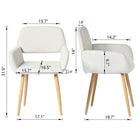 Homy Casa Office Visitor Chairs - Beige Fabric - 2 Pack-Sturdy design offers excellent support and long-lasting use.