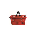Eddie's Hang-Up Display Ltd. Large Retail Shopping Baskets - Red-Red with black handles