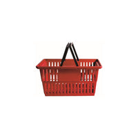 Eddie's Hang-Up Display Ltd. Large Retail Shopping Baskets - Red-Red with black handles