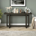 Hudson&Canal Breslow 55"W Console Table - Alder Brown-Features easy assembly