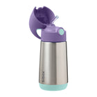 b.box - Insulated Drink Bottle - 350ml - Lilac Pop-Double-wall insulation keeps drinks hot or cold for hours.