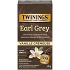 Twinings Earl Grey Creamy Vanilla Black Tea Bags - 20 Pack-Naturally caffeinated black tea with fragrant bergamot notes and creamy vanilla sweetness