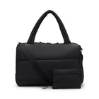 Bugatti Quilted Duffle Bag - Black-Made of polyester