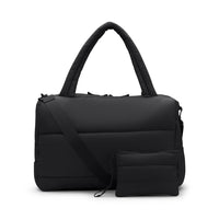 Bugatti Quilted Duffle Bag - Black-Made of polyester